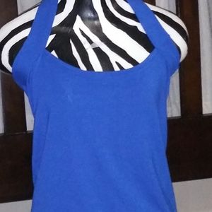 *New* Blue Halter Top